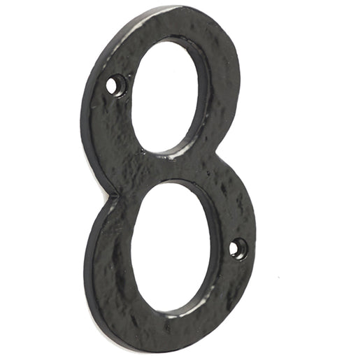 75mm Antique Black Iron Door Numeral Number Classic Traditional Front Wall House Sign (8)