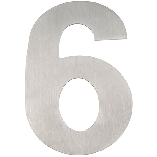 150mm Satin Stainless Steel Door Numeral Number Premium Quality Large House Sign (6)