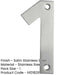 75mm Satin Stainless Steel Door Numeral Number Premium Quality Wall House Sign-1