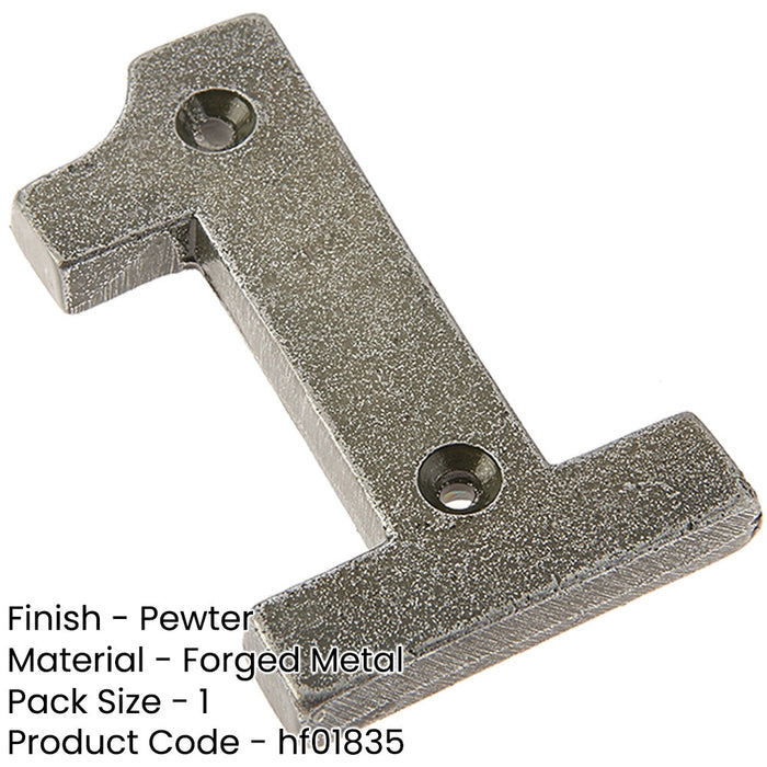 75mm Antique Pewter Door Numeral Number Classic Traditional Front Wall House Sign (1)-1