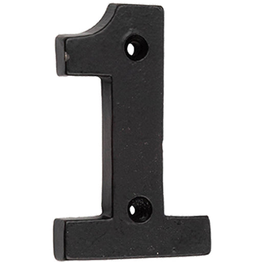 75mm Matt Black Door Numeral Number Premium Quality Wall House Sign (1)