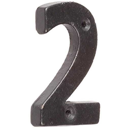 75mm Matt Black Door Numeral Number Premium Quality Wall House Sign (2)