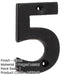 75mm Matt Black Door Numeral Number Premium Quality Wall House Sign (5)-1