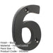 75mm Matt Black Door Numeral Number Premium Quality Wall House Sign (6)-1