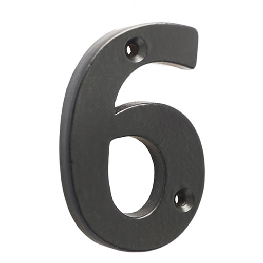 75mm Matt Black Door Numeral Number Premium Quality Wall House Sign (6)