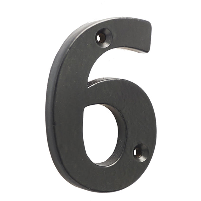 75mm Matt Black Door Numeral Number Premium Quality Wall House Sign (6)