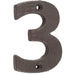 75mm Beeswax Iron Door Numeral Number Premium Quality Wall House Sign (3)