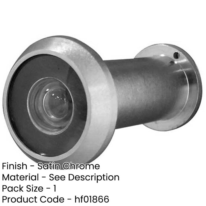 Premium Degree Door Viewers 35-55mm Doors Satin Chrome Finish-1
