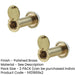 PACK Degree Door Viewers 35-55mm Doors with Intumescent Polished Brass Finish-1