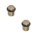 PACK Elegant Antique Brass Door Stops Home Office Solid Brass Rubber Stopper (1)