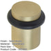 Elegant Satin Brass Door Stops Stylish Interiors Solid Brass Rubber Stopper-1