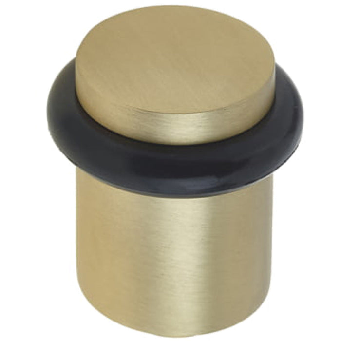 Elegant Satin Brass Door Stops Stylish Interiors Solid Brass Rubber Stopper