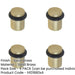 PACK Elegant Satin Brass Door Stops Stylish Interiors Solid Brass Rubber Stopper-1