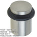 Satin Nickel Plain Door Stops Elegant Home Design Solid Brass Rubber Stopper-1