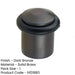 Elegant Chamfered Door Stops Dark Bronze Finish Stylish Interiors Solid Brass Rubber Stopper-1