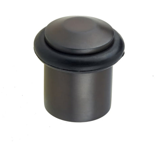 Elegant Chamfered Door Stops Dark Bronze Finish Stylish Interiors Solid Brass Rubber Stopper