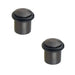 PACK Elegant Chamfered Door Stops Dark Bronze Finish Stylish Interiors Solid Brass Rubber Stopper (1)