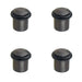 PACK Elegant Chamfered Door Stops Dark Bronze Finish Stylish Interiors Solid Brass Rubber Stopper