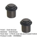 PACK Premium Dark Bronze Stepped Door Stops Home Office Solid Brass Rubber Stopper (1)-1