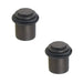 PACK Premium Dark Bronze Stepped Door Stops Home Office Solid Brass Rubber Stopper (1)