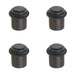 PACK Premium Dark Bronze Stepped Door Stops Home Office Solid Brass Rubber Stopper