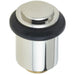 Elegant Polished Nickel Stepped Door Stops Solid Brass Rubber Stopper