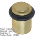 Elegant Satin Brass Stepped Door Stops Home Office Solid Brass Rubber Stopper-1