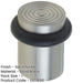 Premium Reeded Door Stops Satin Nickel Finish Solid Brass Rubber Stopper-1