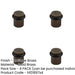 PACK Elegant Antique Brass Knurled Floor Doorstops 40mm Diameter Solid Brass Rubber Stopper-1