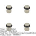 PACK Elegant Knurled Floor-Mounted Doorstops Satin Nickel 40mm Diameter Solid Brass Rubber Stopper-1