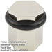 Elegant Hexagonal Floor Mounted Doorstops Polished Nickel Finish Solid Brass Rubber Stopper-1