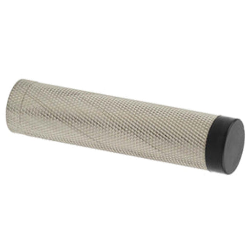 Elegant Knurled Wall Mounted Doorstop Satin Nickel Finish Solid Brass Rubber Stopper