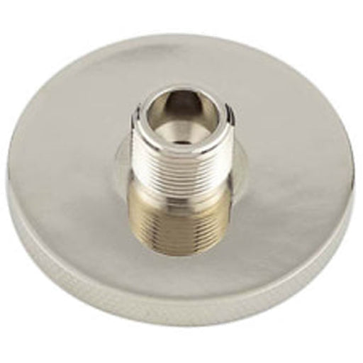 Stylish 50mm Knurled Base Wall Mounted Doorstops Polished Nickel Finish Solid Brass Rubber Stopper