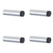PACK Elegant Wall Mounted Door Stops Polished Nickel Finish Solid Brass Rubber Stopper
