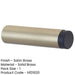 Stylish Wall Mounted Door Stops Satin Brass Elegant Interiors Solid Brass Rubber Stopper-1