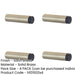 PACK Stylish Wall Mounted Door Stops Satin Brass Elegant Interiors Solid Brass Rubber Stopper-1