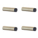 PACK Stylish Wall Mounted Door Stops Satin Brass Elegant Interiors Solid Brass Rubber Stopper