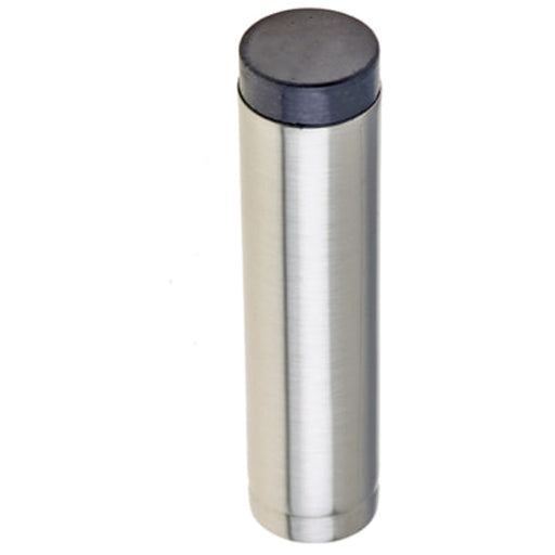 Elegant Satin Nickel Wall-Mounted Door Stop Home Safety Solid Brass Rubber Stopper