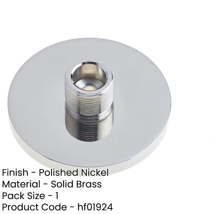 Wall Mounted Doorstops with Polished Nickel Finish Durable Solid Brass Base Solid Brass Rubber Stopper-1