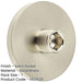 Stylish Satin Nickel Wall Mounted Doorstops with Plain Bases Solid Brass Rubber Stopper-1