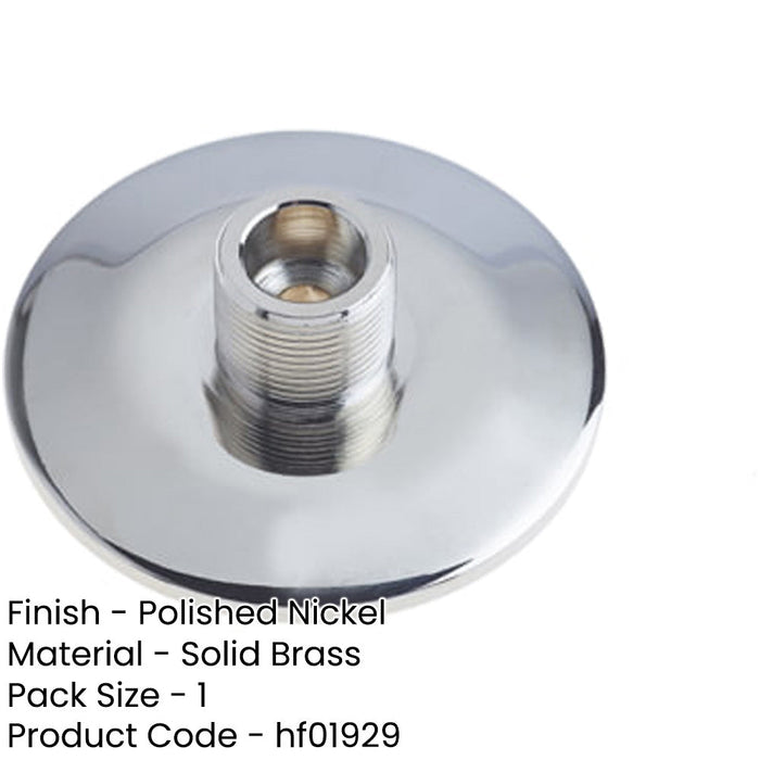 Polished Nickel Chamfered Base Wall-Mounted Door Stops Elegant Home Décor Solid Brass Rubber Stopper-1