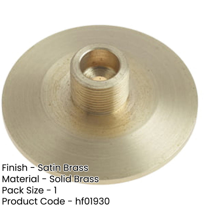 Elegant Satin Brass Chamfered Wall-Mounted Doorstop Home Solid Brass Rubber Stopper-1