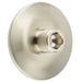 Stylish Chamfered Base Wall Mounted Doorstop Satin Nickel Finish Solid Brass Rubber Stopper