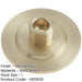 Satin Brass Stepped Base Wall-Mounted Door Stops Modern Interiors Solid Brass Rubber Stopper-1