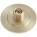 Satin Brass Stepped Base Wall-Mounted Door Stops Modern Interiors Solid Brass Rubber Stopper