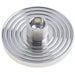 Elegant Reeded Wall-Mounted Doorstop Polished Nickel Finish Solid Brass Rubber Stopper