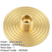 Satin Brass Reeded Wall-Mounted Door Stop Stylish Home Decor Solid Brass Rubber Stopper-1