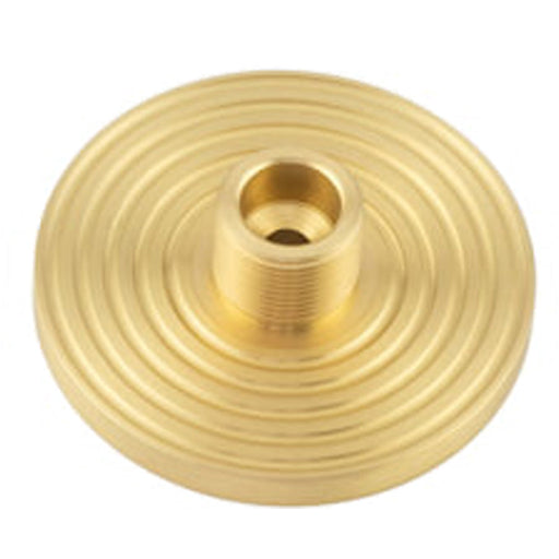 Satin Brass Reeded Wall-Mounted Door Stop Stylish Home Decor Solid Brass Rubber Stopper