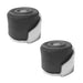 PACK Durable Aluminium Floor Mounted Doorstops 40x30mm Satin Anodised Finish Rubber Stopper Protector (1)