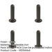 PACK Charming Antique Black Wall Mounted Doorstops 90mm Rubber Stopper Protector-1